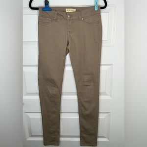 Blue Spice Tan skinny Jeans. Size 1. Stretchy.
